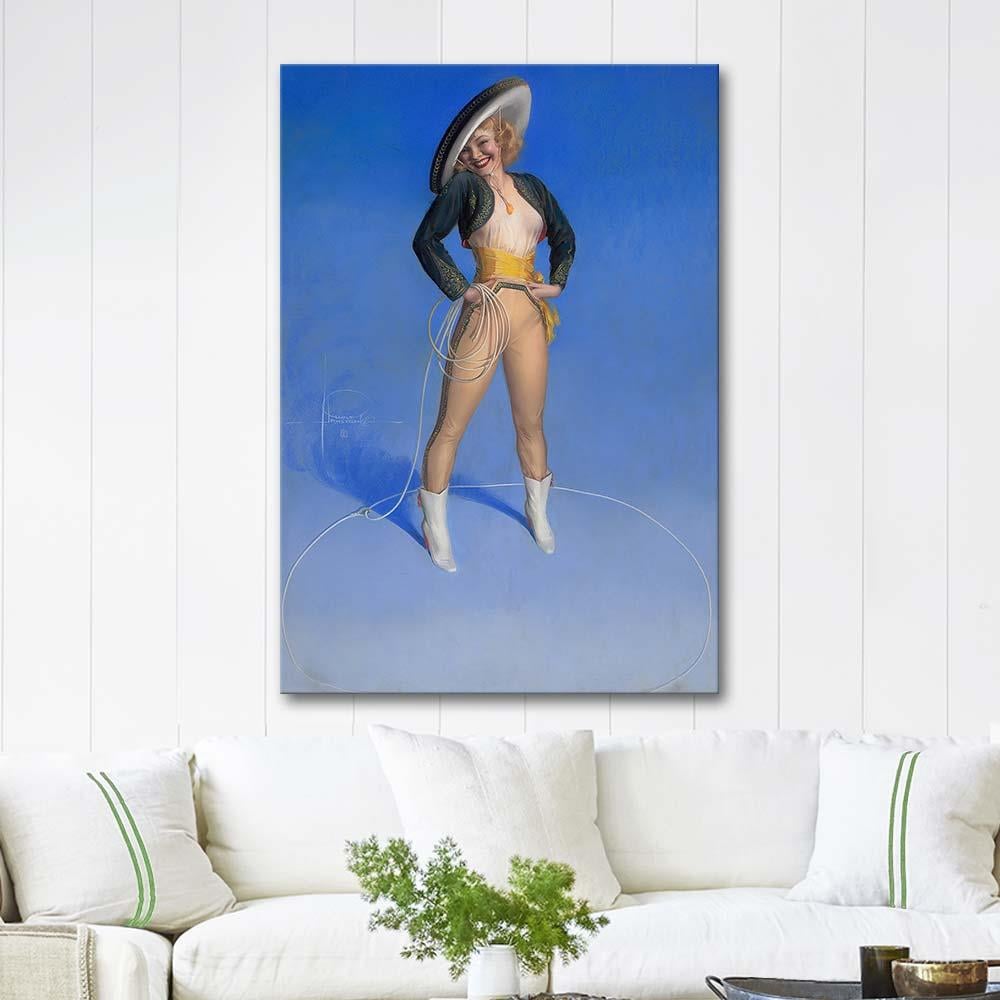Rolf Armstrong Merhaba Komşu Kanvas Tablo