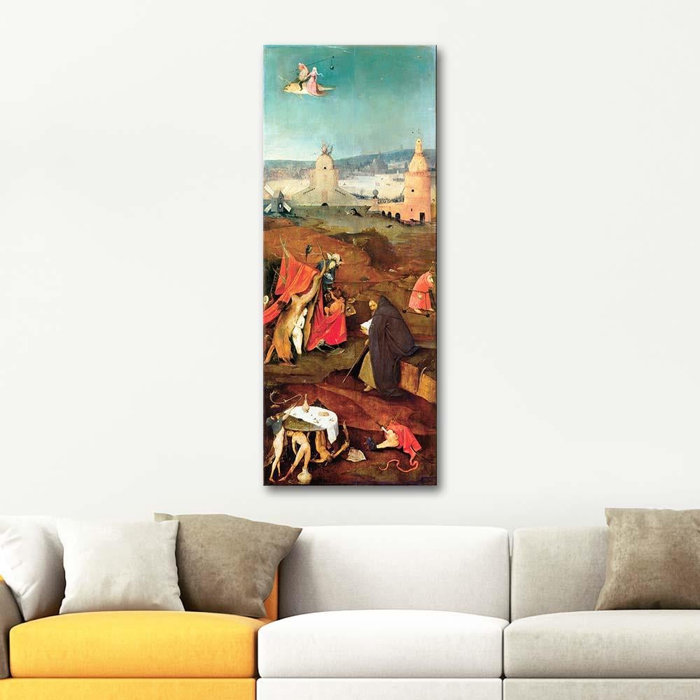 Hieronymus Bosch Aziz Anthony Meditasyon Yaparken Kanvas Tablo