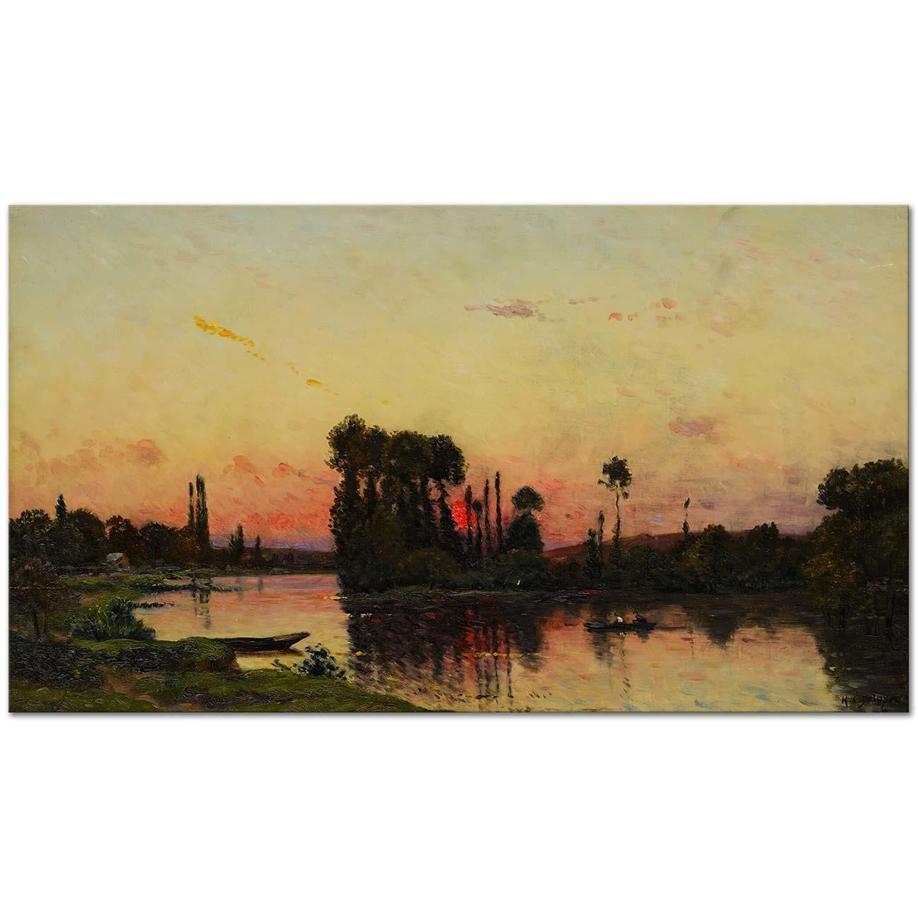 Coucher du Soleil sur le Rivage by Hippolyte Camille Delpy