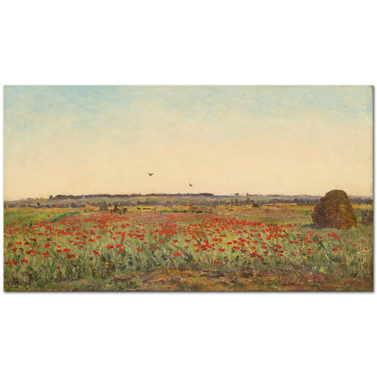 Hippolyte Camille Delpy Le Champ de Coquelicot Art Print