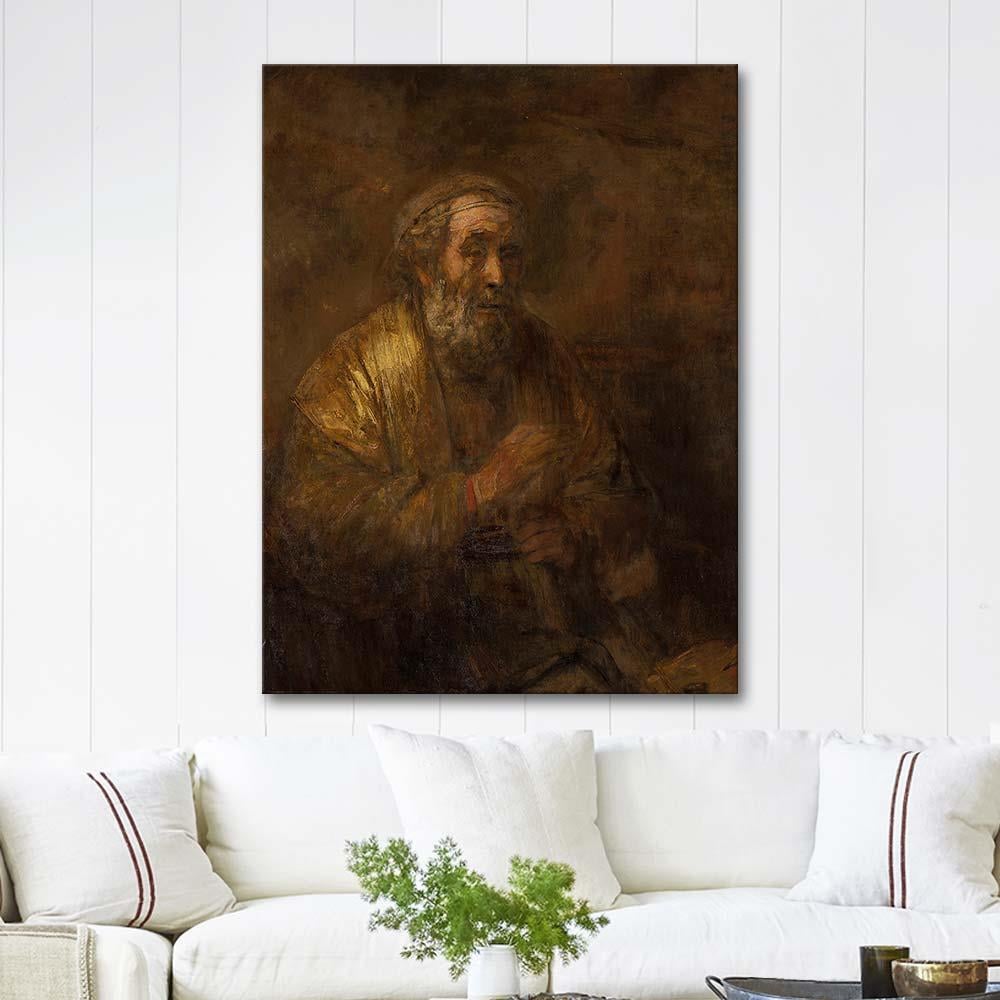 Homer by Rembrandt van Rijn as Art Print