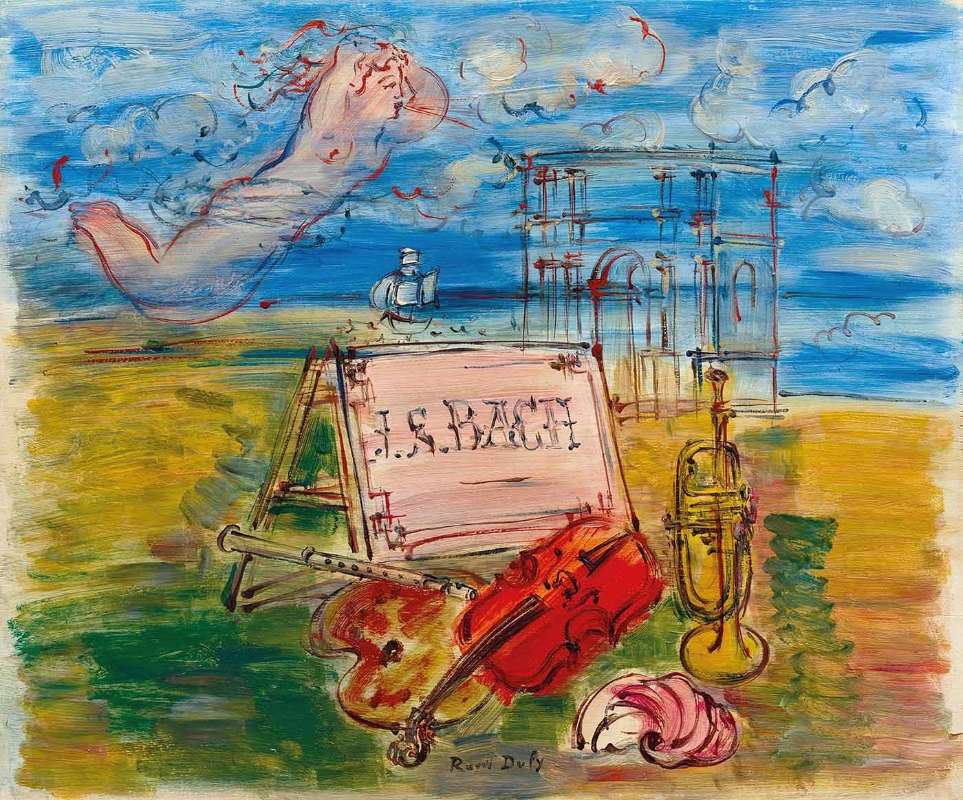 Raoul Dufy Bach'a Saygı Duruşu Kanvas Tablo