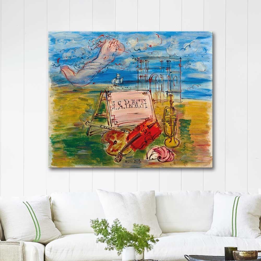 Raoul Dufy Bach'a Saygı Duruşu Kanvas Tablo