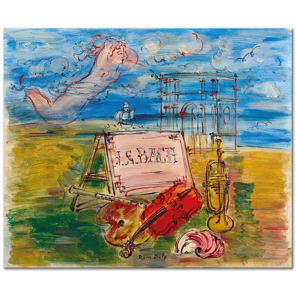 Raoul Dufy Bach'a Saygı Duruşu Kanvas Tablo