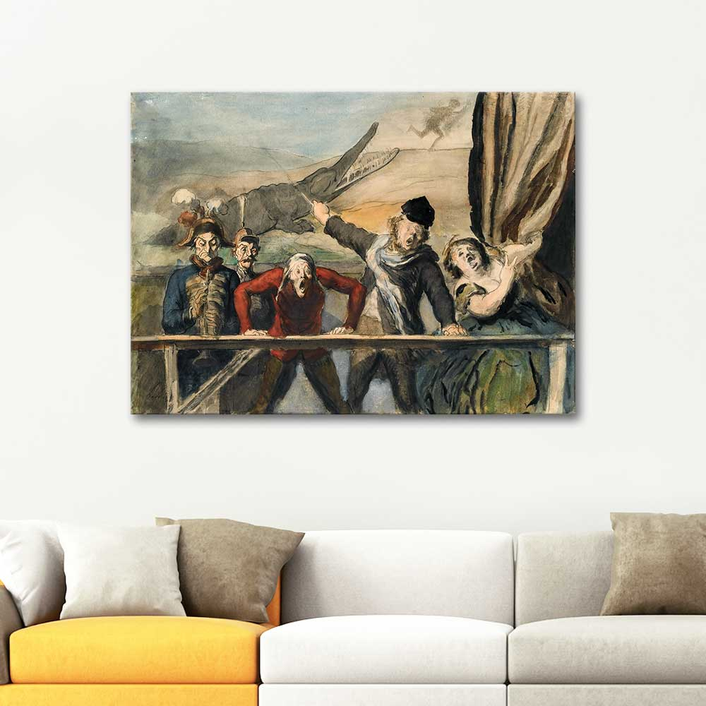 Honore Daumier Carnival Parade Art Print