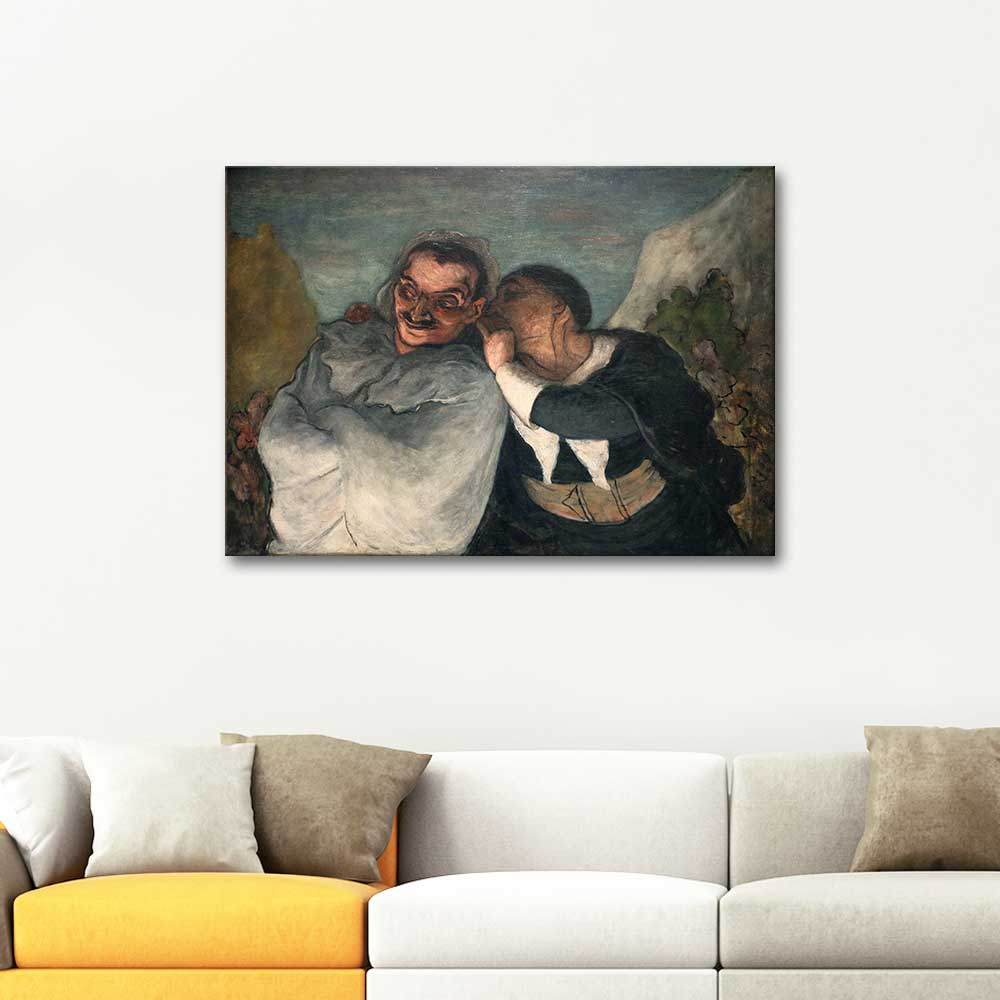 Honore Daumier Crispin and Scapin Art Print