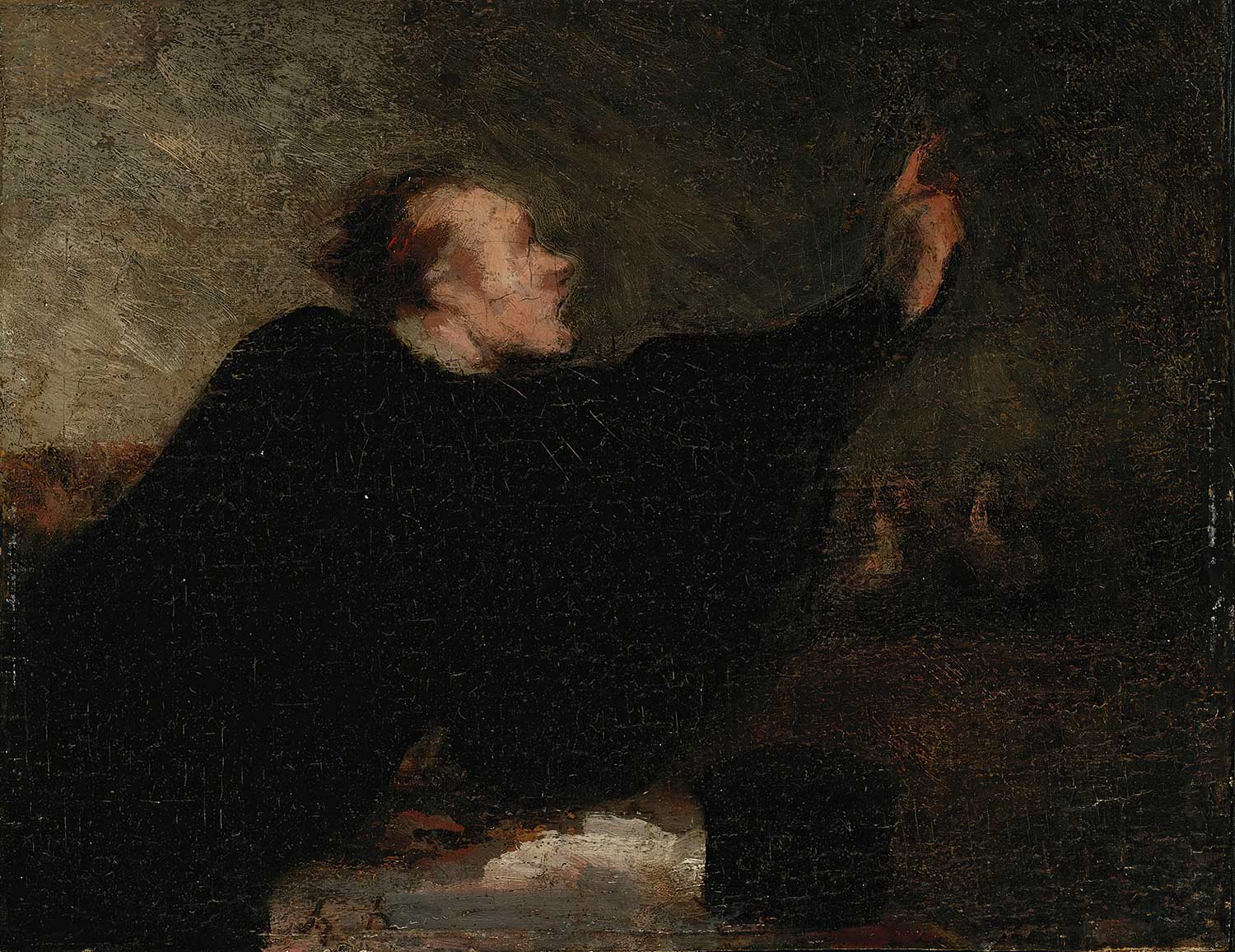 Honore Daumier Pleading Lawyer Art Print