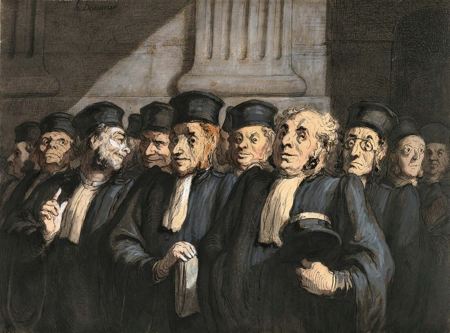 The Attorneys' Office by Honore Daumier