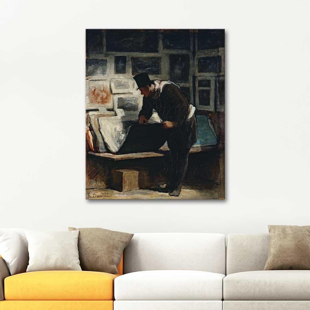 Honore Daumier The Print Collector Art Print