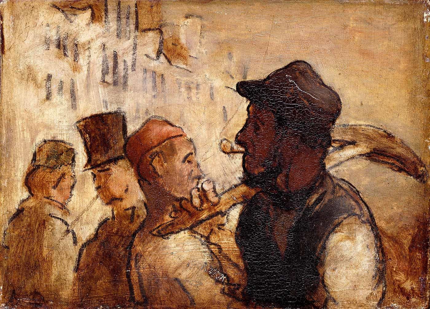 Workmen on the Street by Honore Daumier