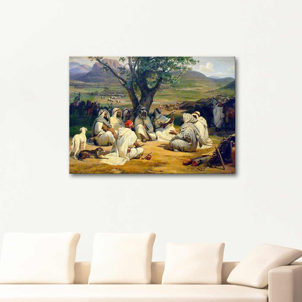 Horace Vernet Arab Chieftains in Council Art Print