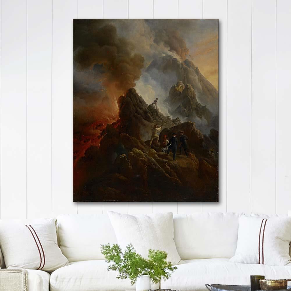 Horace Vernet The Vesuvius Erupting Art Print