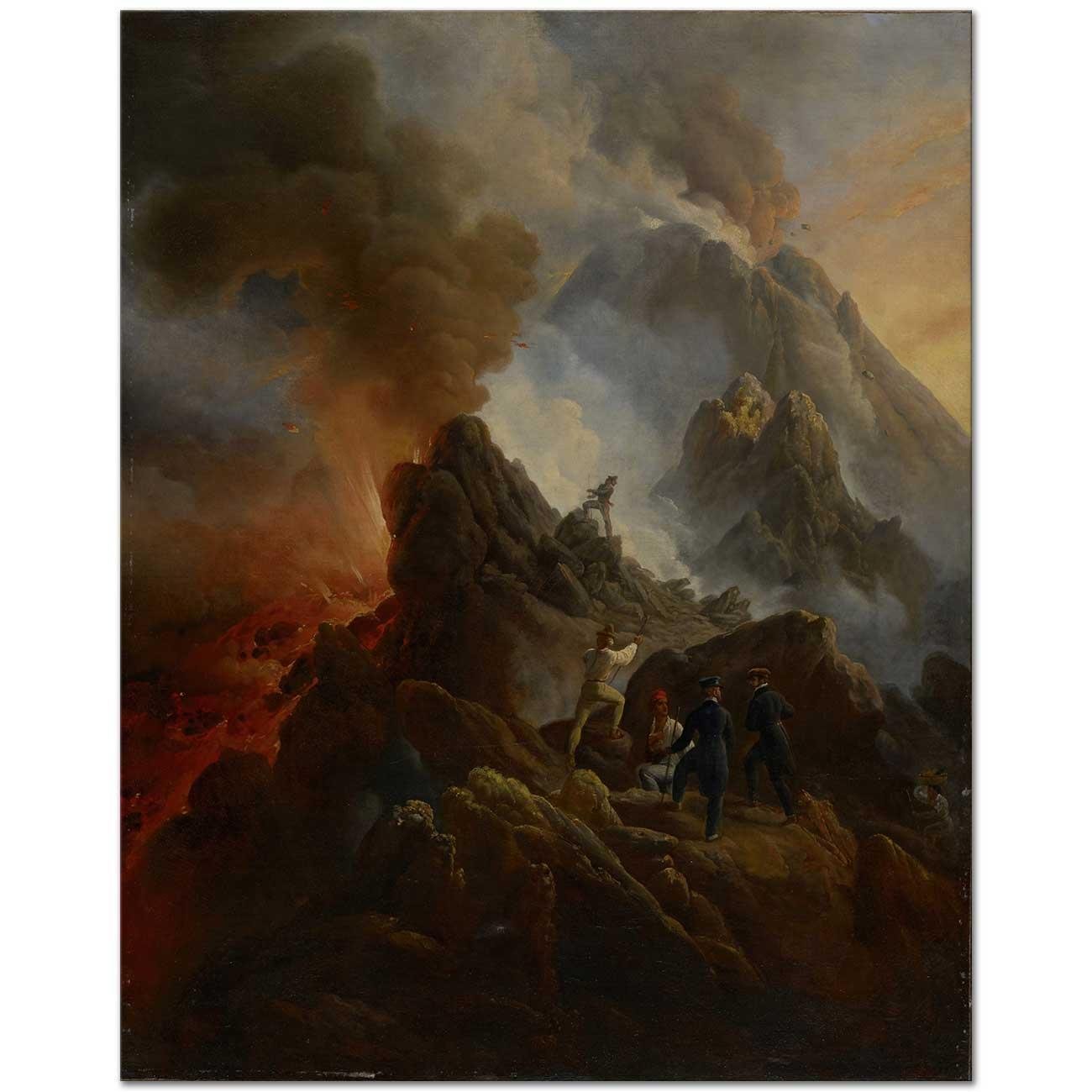The Vesuvius Erupting by Horace Vernet