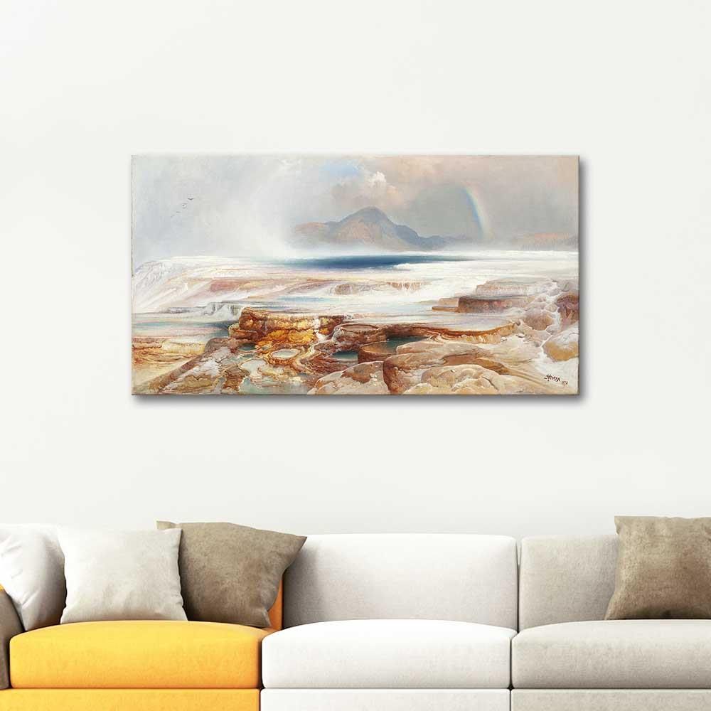 Hot Springs of the Yellowstone by Thomas Moran as Art Print