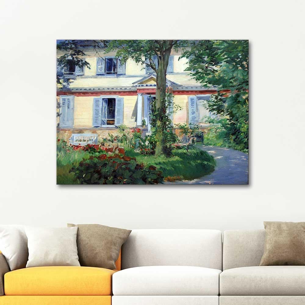 House at Rueil by Edouard Manet as Art Print