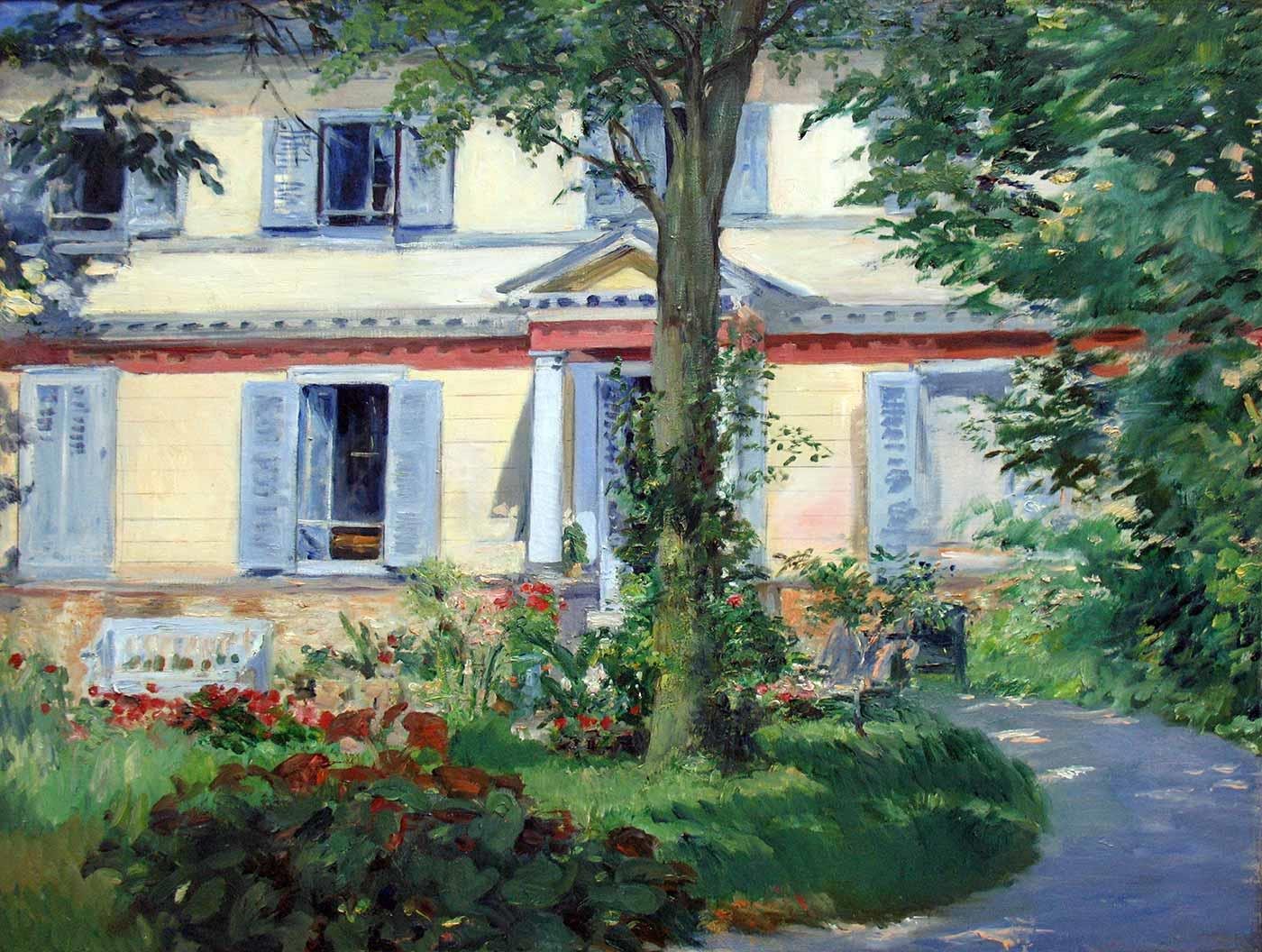 House at Rueil by Edouard Manet as Art Print