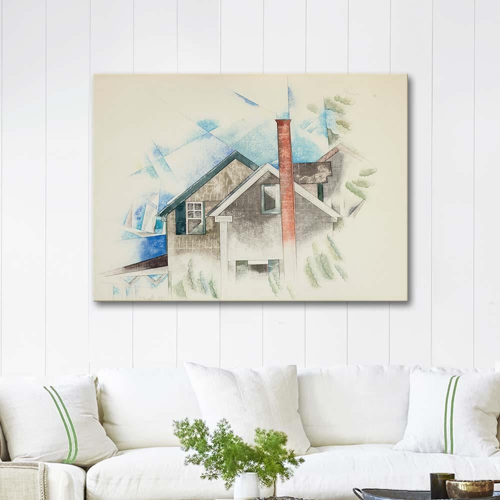 Houses by Charles Demuth as Art Print