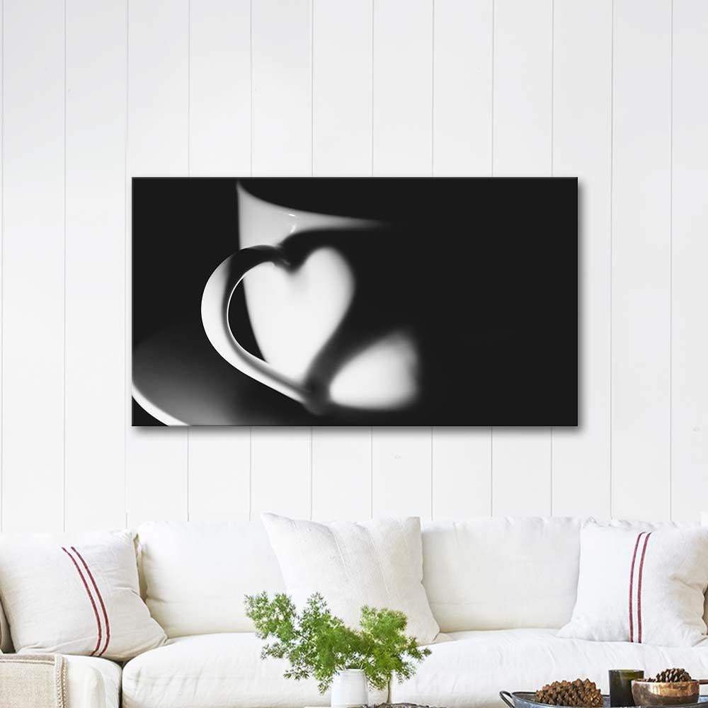 Aşk Ve Kahve Kanvas Tablo