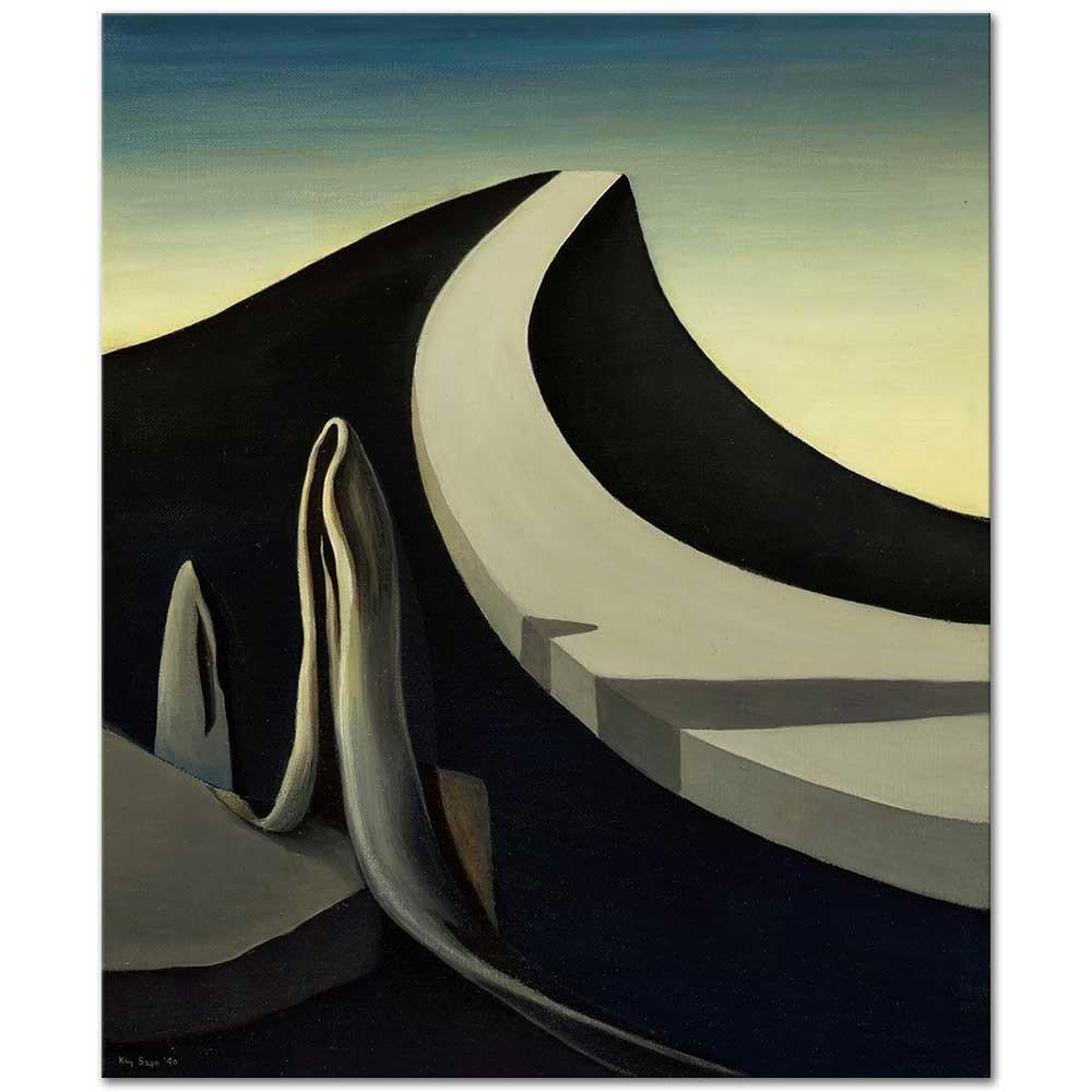 Kay Sage Yankısız Yürüyorum Kanvas Tablo