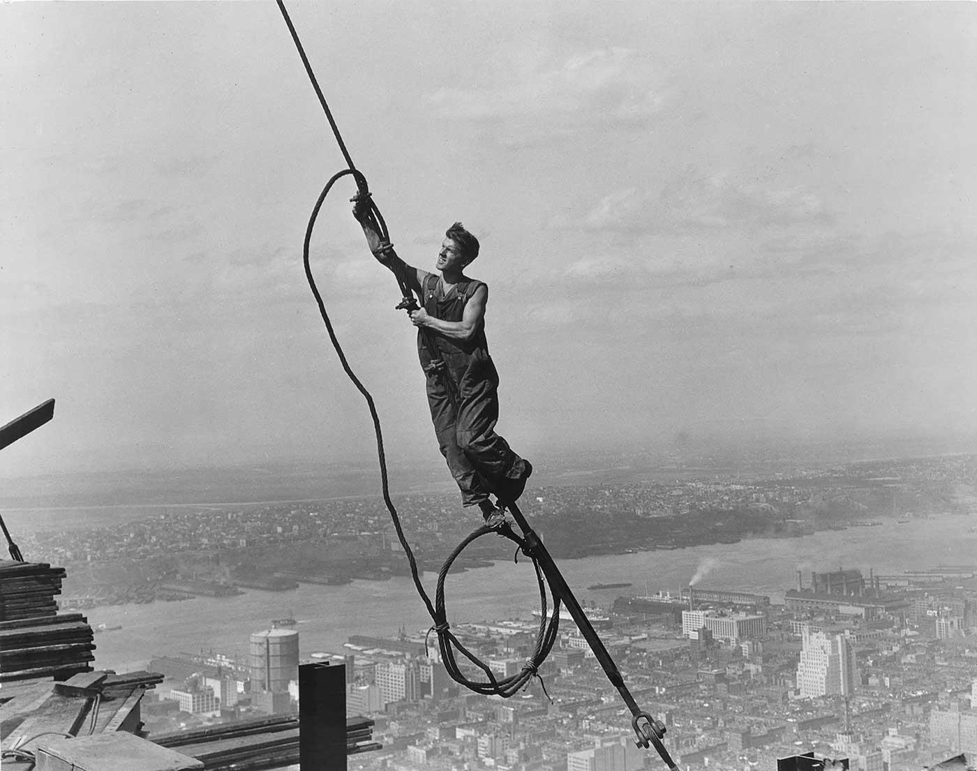 Icarus Empire State Building by Lewis Hine