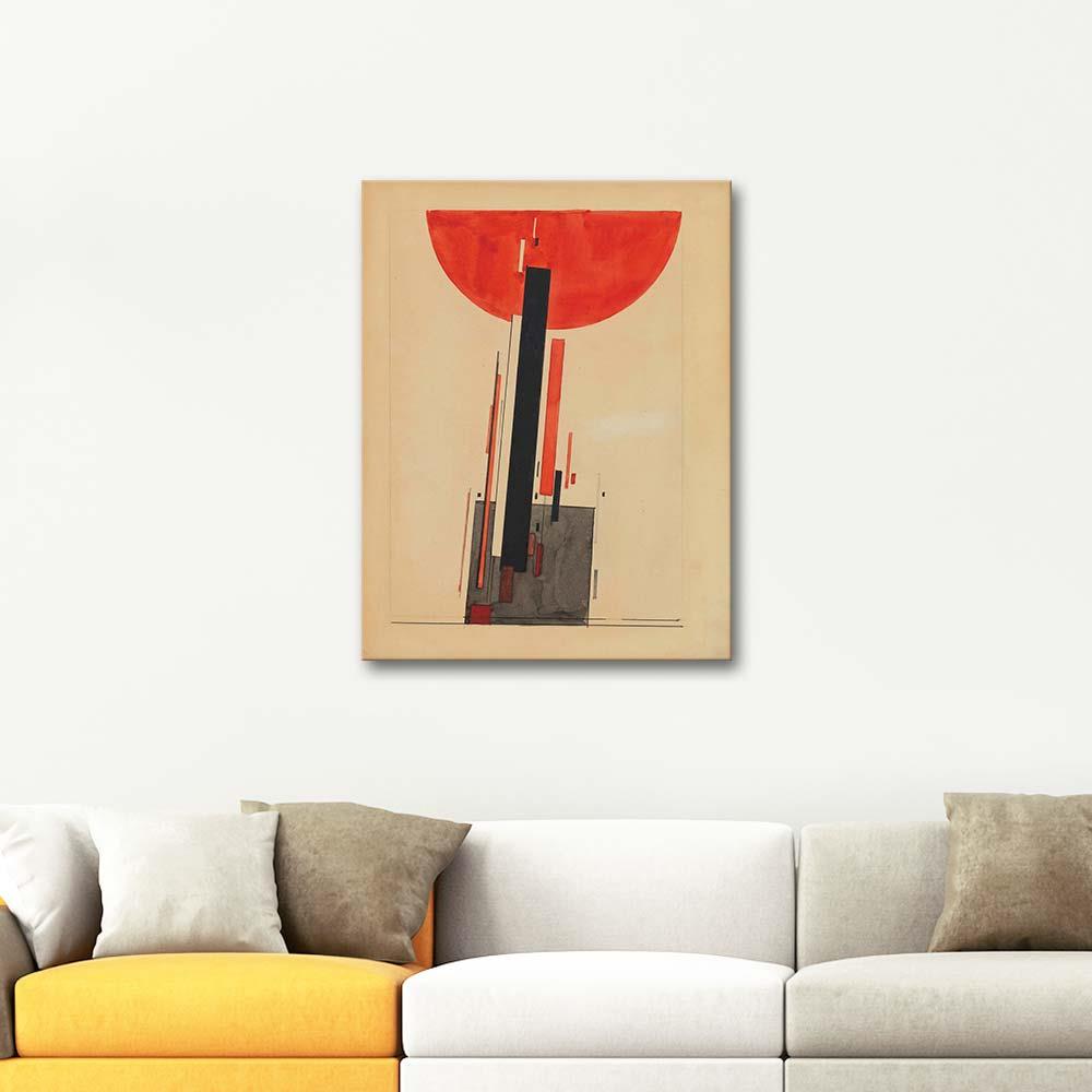 Ilya Chashnik Vertical Axes in Motion Art Print