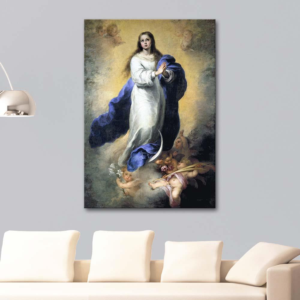 Bartolome Esteban Murillo Immaculate of Escorial Kanvas Tablo