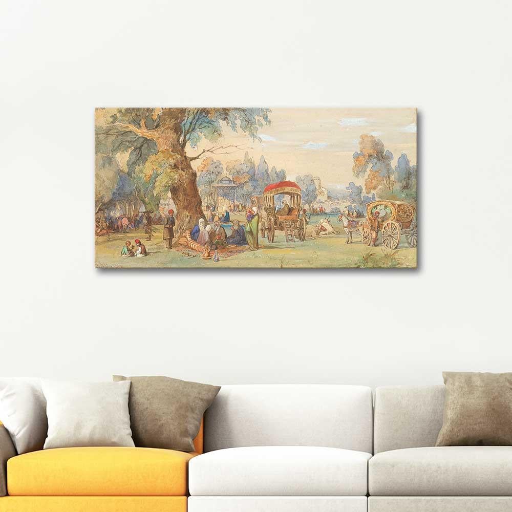 In a Turkish Park by Amadeo Preziosi as Art Print
