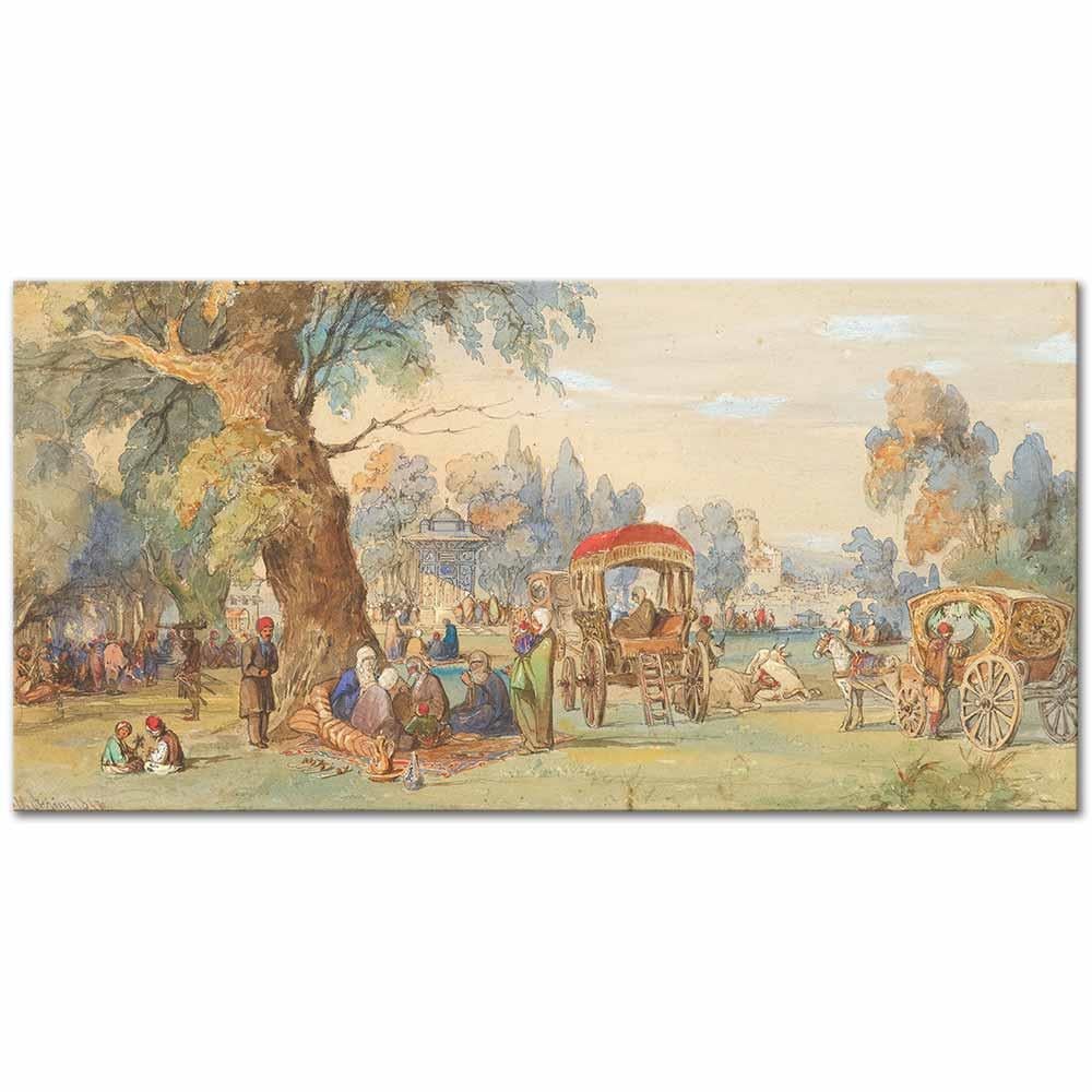 In a Turkish Park by Amadeo Preziosi as Art Print