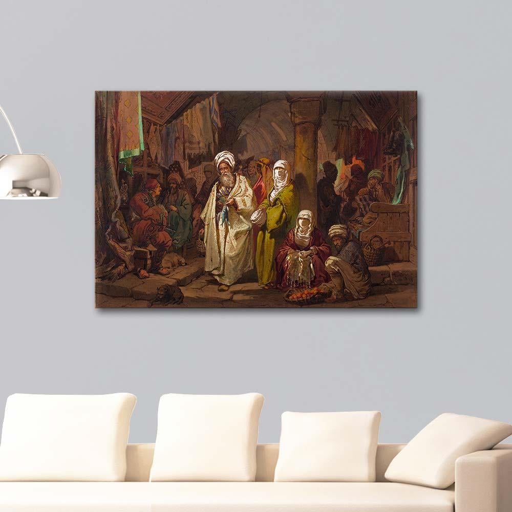 Amadeo Preziosi Kapalıçarşı İstanbul Kanvas Tablo