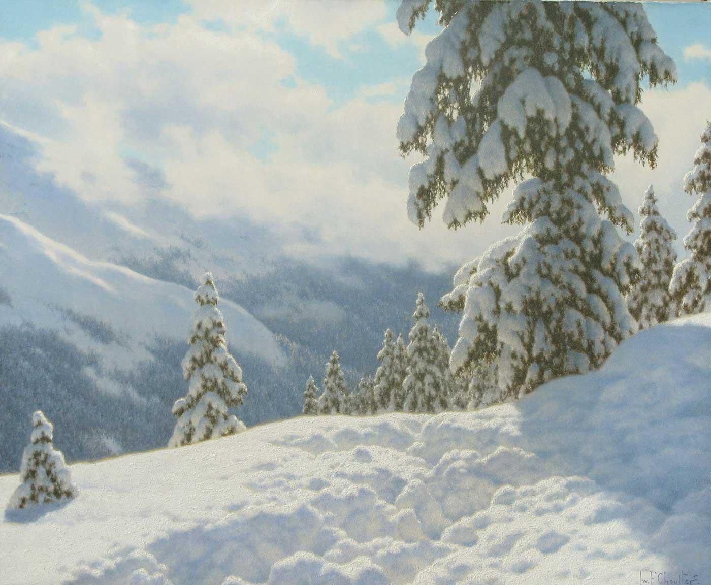 In the Hights by Ivan Fedorovich Choultse as Art Print