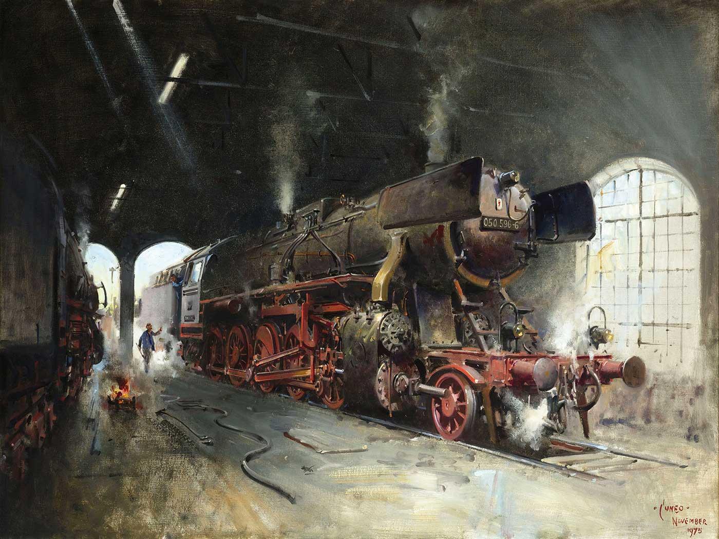 Terence Tenison Cuneo İstasyona Giriş Kanvas Tablo