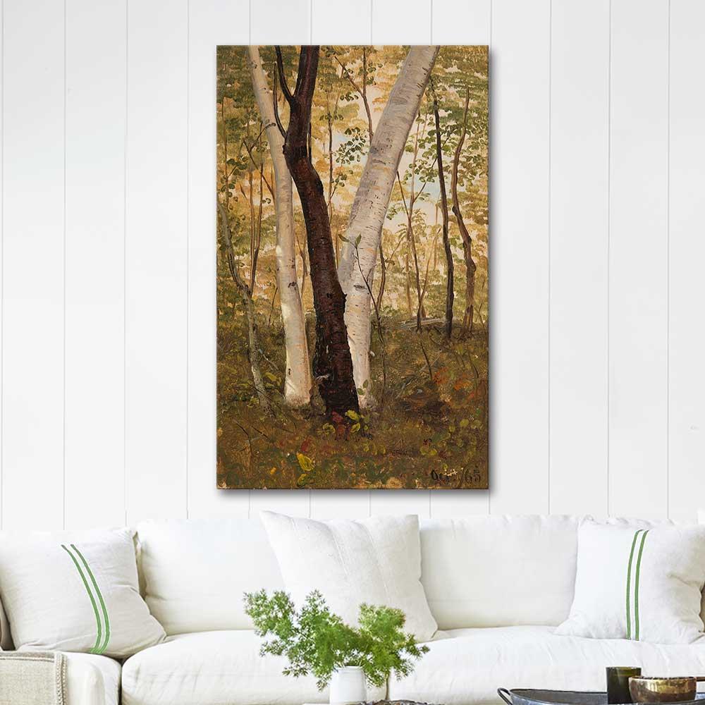 In the Woods, Hudson, New York by Frederic Edwin Church as Art Print
