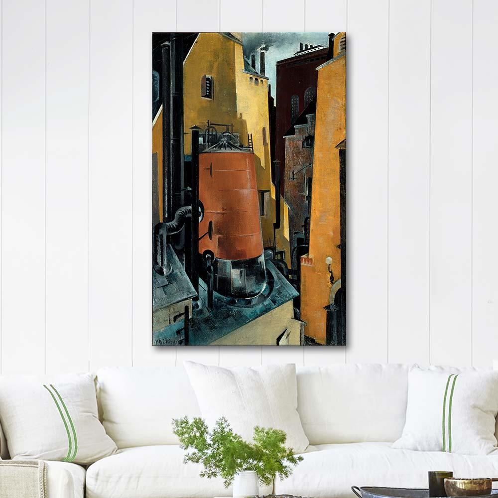 William Preston Dickinson Endüstri Kanvas Tablo