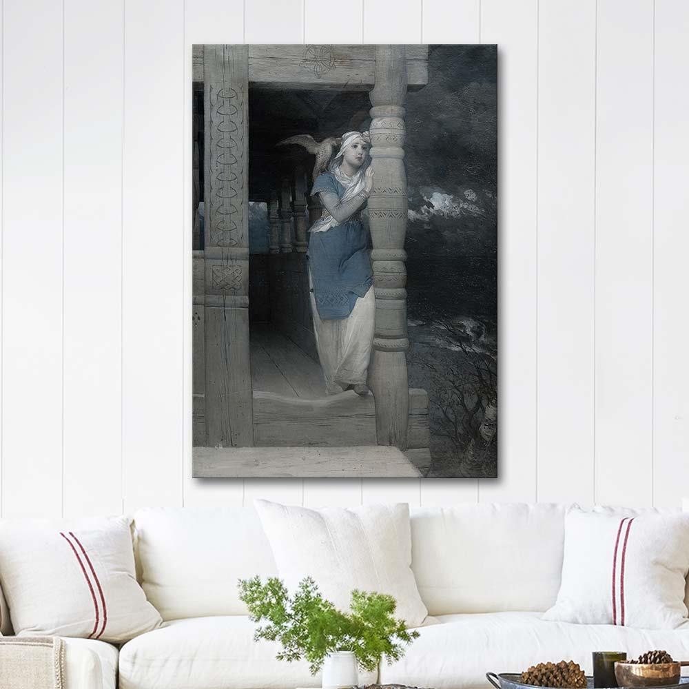 Ingeborg's Klagan by August Malmström as Art Print