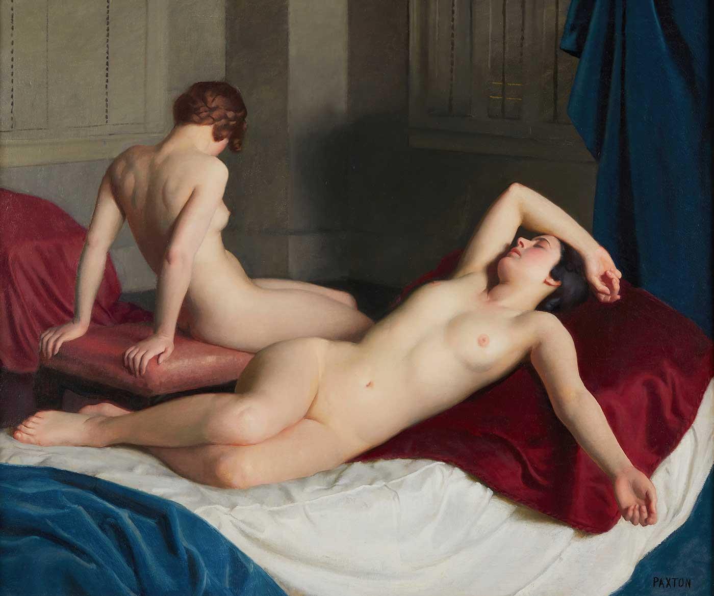 Interior with Two Nudes by William McGregor Paxton
