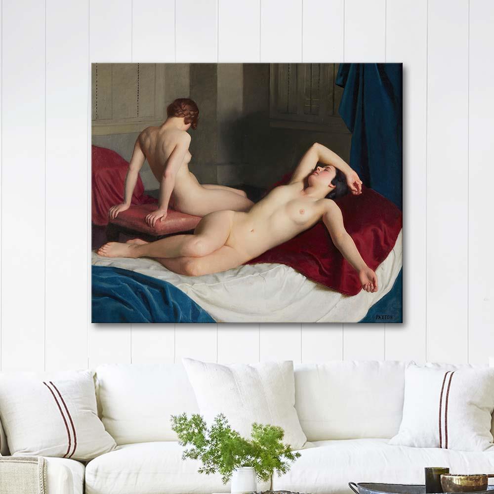 Interior with Two Nudes by William McGregor Paxton as Art Print
