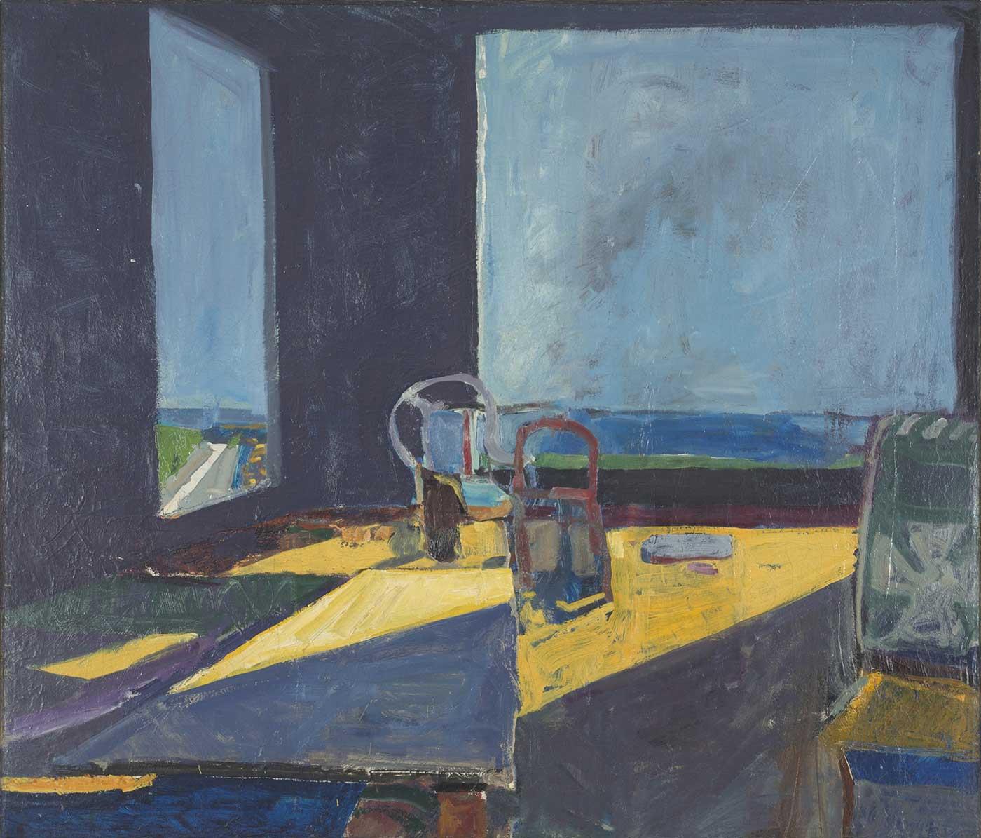 Interior With View Of The Ocean by Richard Diebenkorn