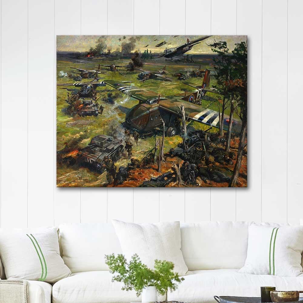 Invasion Scene in Far East by Terence Tenison Cuneo as Art Print