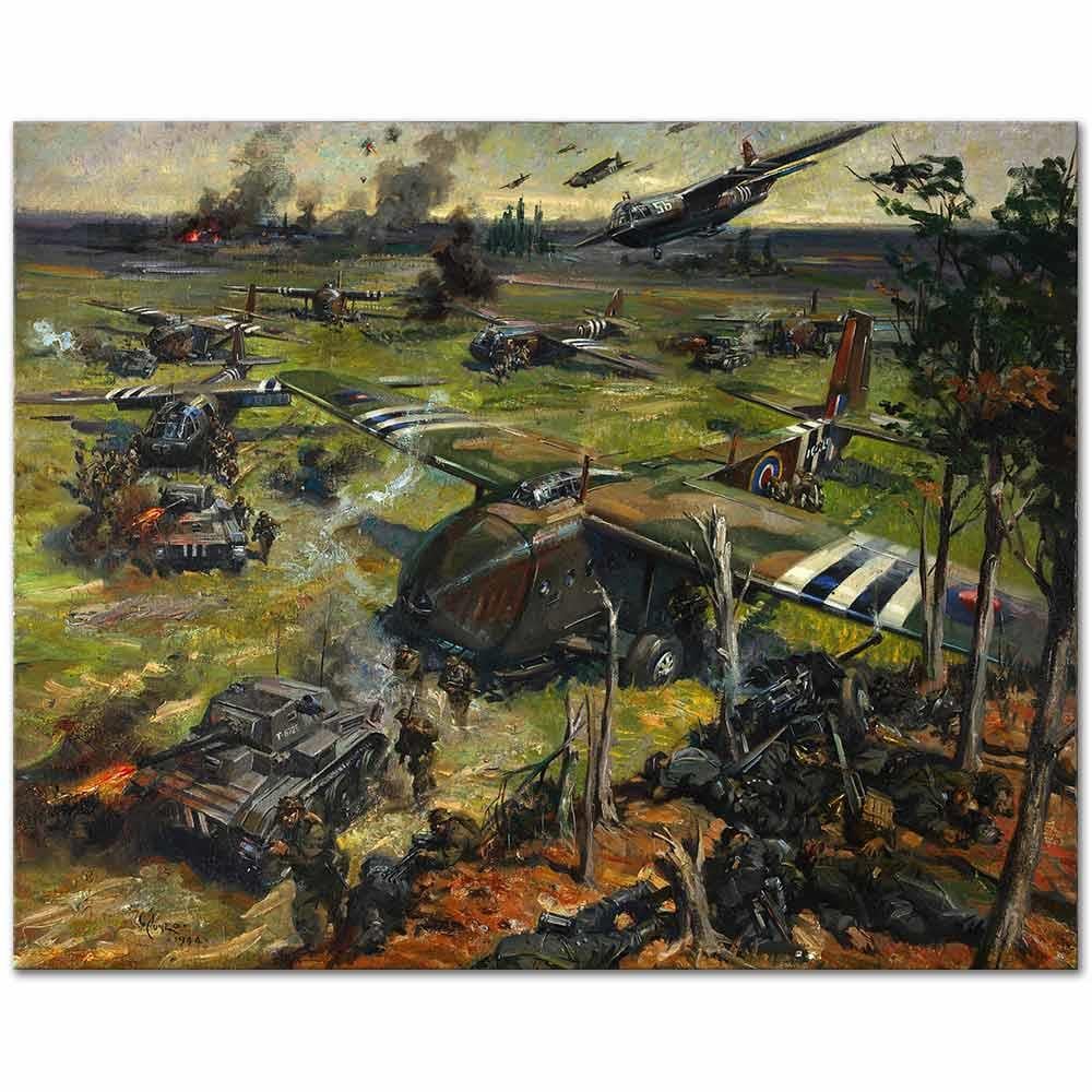 Invasion Scene in Far East by Terence Tenison Cuneo as Art Print