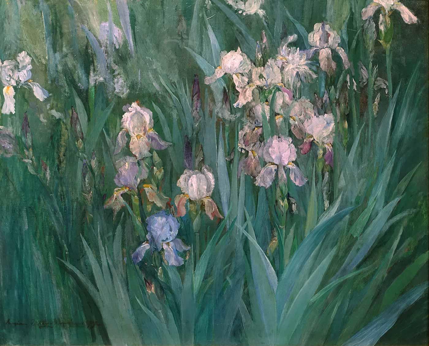 Maria Oakey Dewing Süsenler Kanvas Tablo