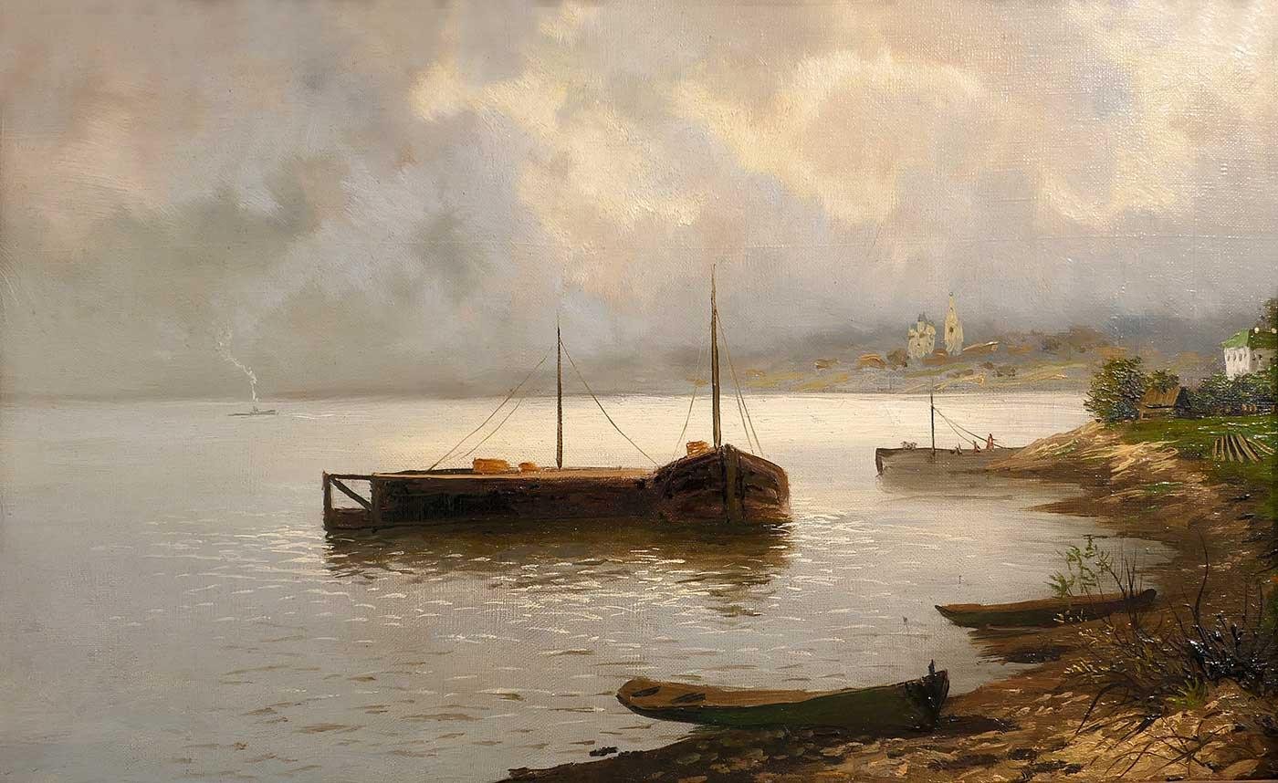 Isaac Levitan Volga Kanvas Tablo