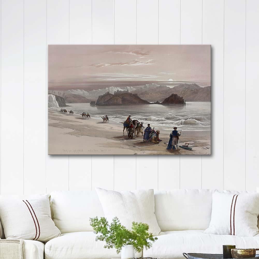 Isle of Graia Gulf of Akabah by David Roberts as Art Print