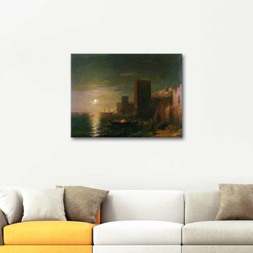 Ivan Aivazovsky A Lunar Night in Constantinople Art Print