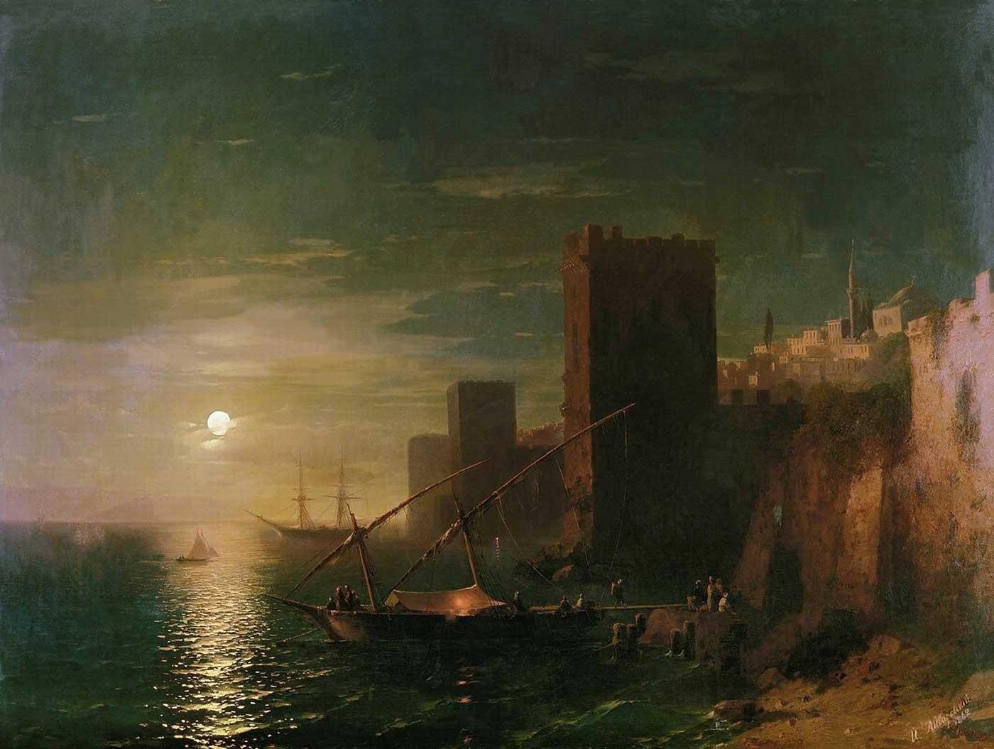 A Lunar Night in Constantinople by Ivan Aivazovsky