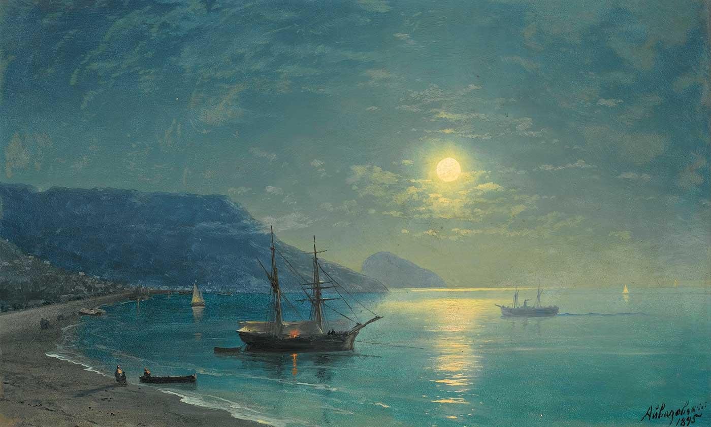 Ayvazovsky Mehtapta Yelkenliler Kanvas Tablo