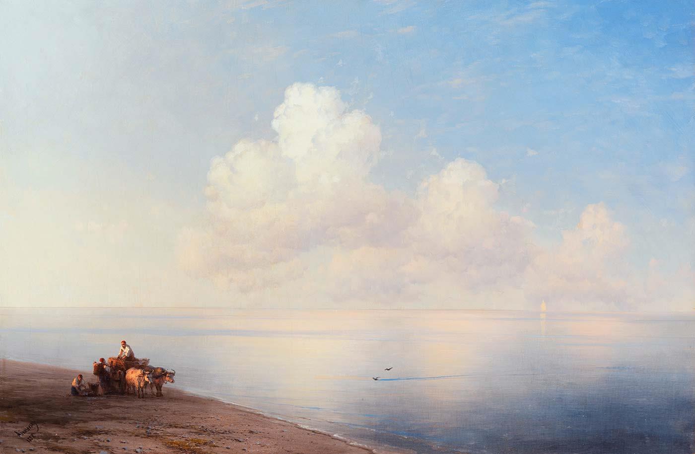 Clouds Over The Calm Sea by Ivan Aivazovsky