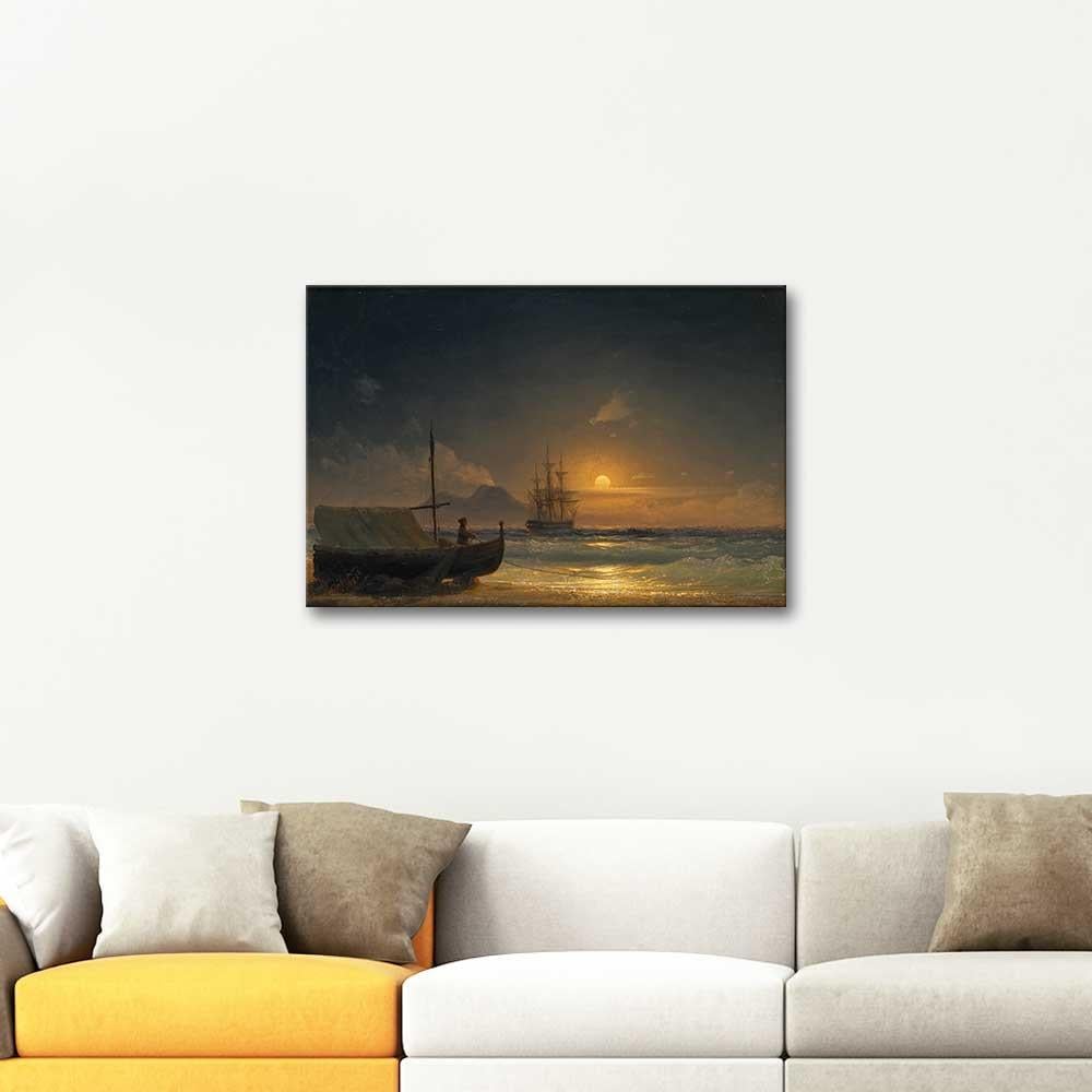 Ivan Aivazovsky Deniz Kıyısında Balıkçılar Kanvas Tablo