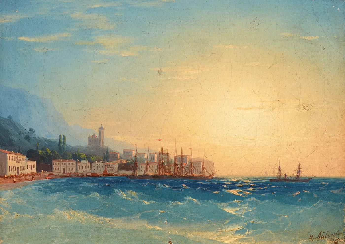 Harbor with Ships by Ivan Aivazovsky