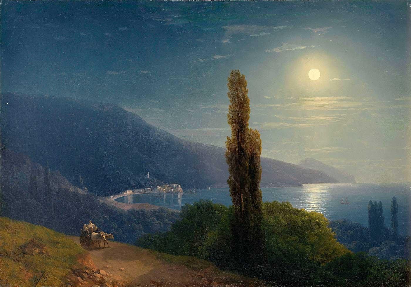 Ayvazovsky Sahilde Mehtap Kanvas Tablo