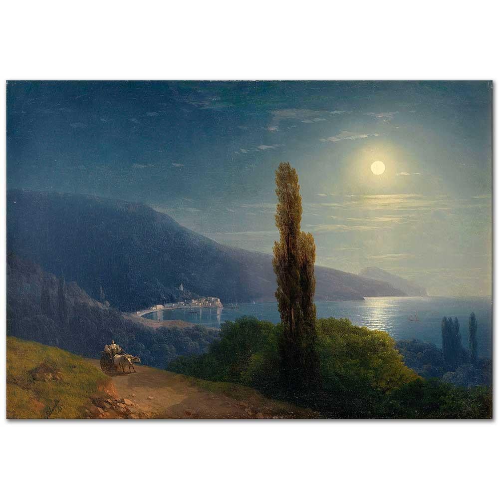 Ayvazovsky Sahilde Mehtap Kanvas Tablo